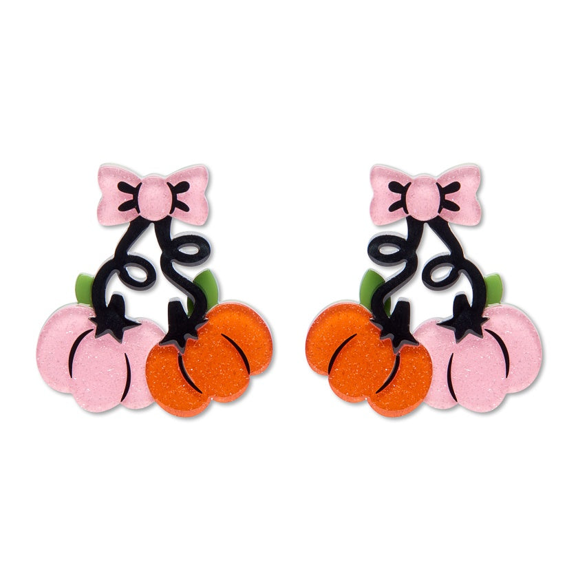 Pair O'Pumpkins Drop Earrings