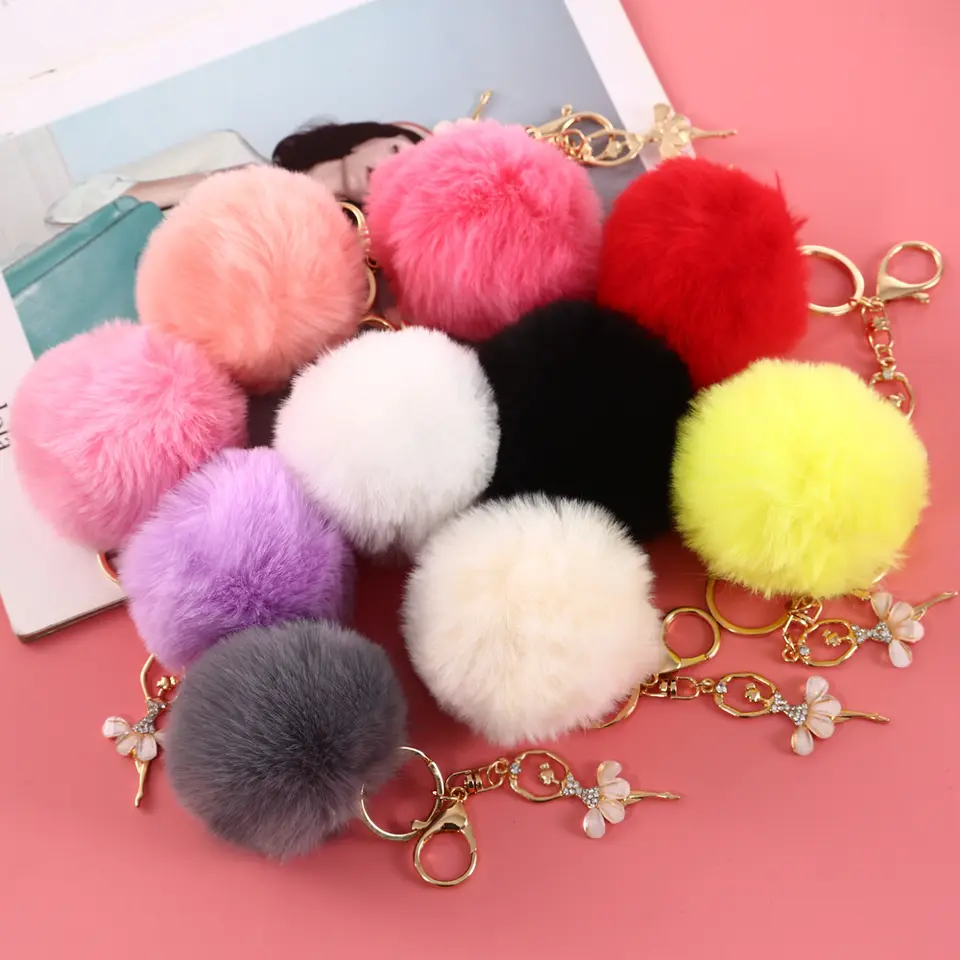 Pompom Ballerina Key Ring