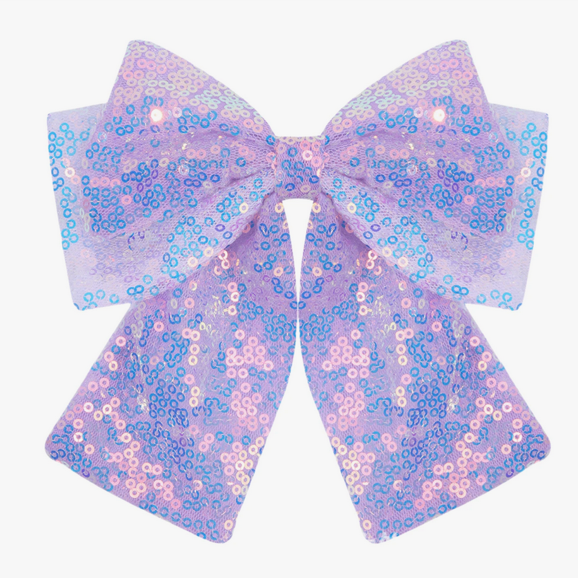 Sequin Bow Clips