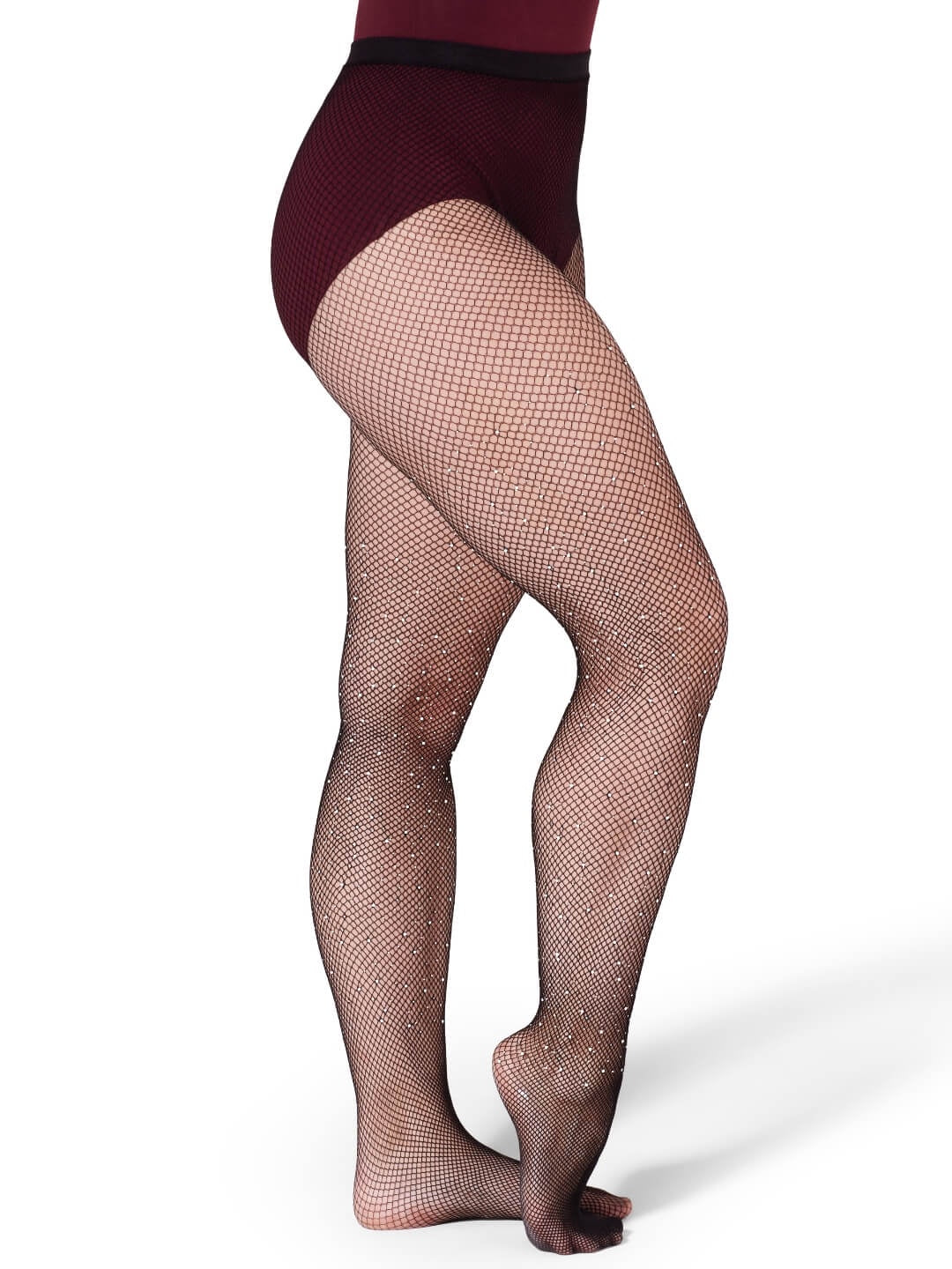Rhinestone Fishnet Tights