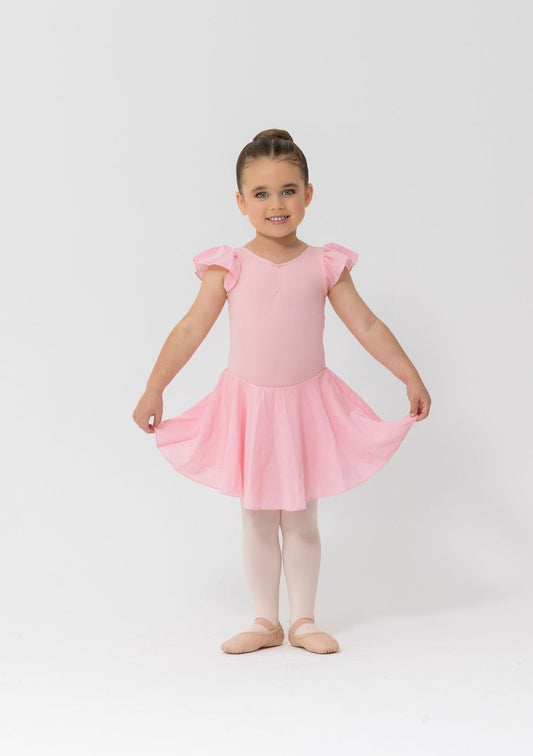 Cap Sleeve Chiffon Dress